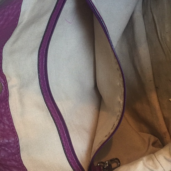 Cole Haan Purple tote bag. - Picture 6 of 7